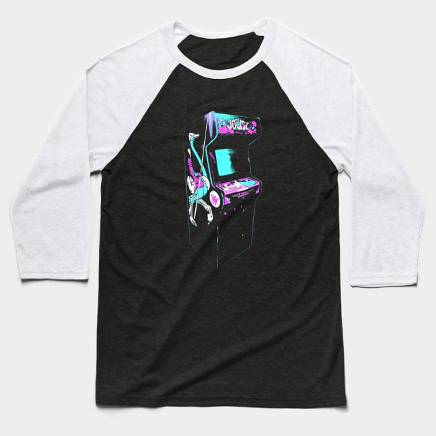 Joust Retro Arcade Game Baseball T-Shirt by C3D3sign